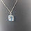 Thumbnail: 9ct White Gold Blue Topaz & Diamond Pendant