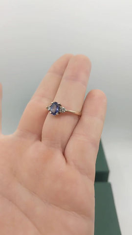 Thumbnail: 9ct Tanzanite and Diamond Trilogy 