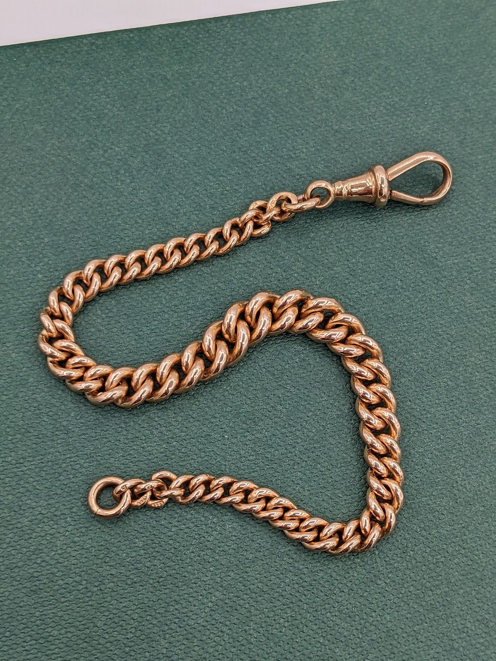 Thumbnail: 9ct Rose Gold Albert Bracelet