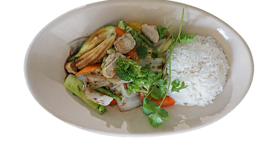 8. Cơm Rau Củ Xào Chay