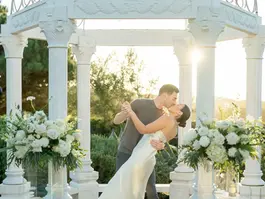 custom proposal melbourne | outdoor proposal with white flowers
