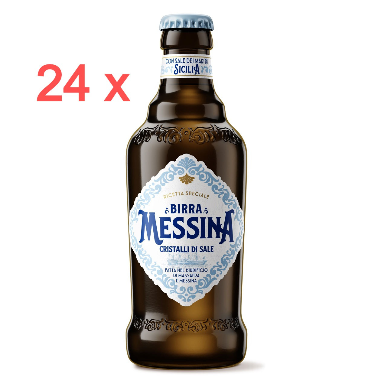 Birra Messina cristalli di sale cl 33 - 24 bottiglie