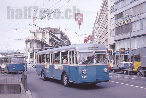 TL Lausanne Transports publics de la région lausannoise Trolleybus FBW MFO GTZ
