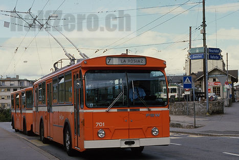 TL Lausanne Transports publics de la région lausannoise Trolleybus FBW BBC HESS