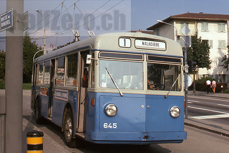 TL Lausanne Transports publics de la région lausannoise Trolleybus FBW MFO GTZ