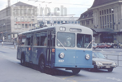 TL Lausanne Transports publics de la région lausannoise Trolleybus FBW MFO FFA