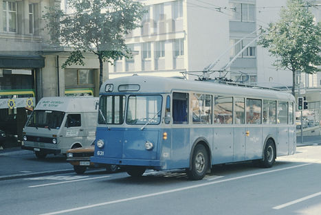 TL Lausanne Transports publics de la région lausannoise Trolleybus FBW MFO GTZ