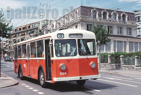 TL Lausanne Transports publics de la région lausannoise Trolleybus FBW MFO FFA