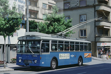 TL Lausanne Transports publics de la région lausannoise Trolleybus FBW BBC HESS