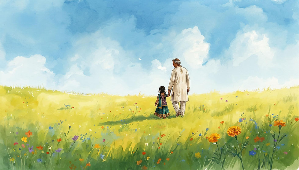 granddad and granddaughter