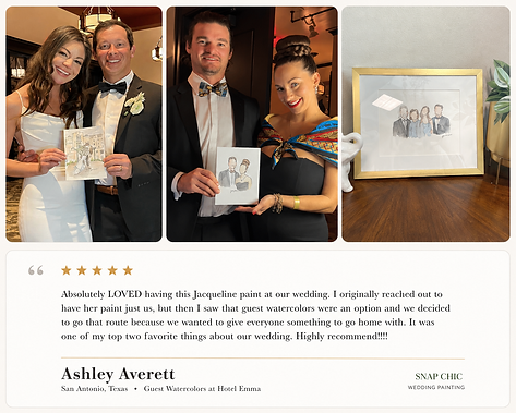 Hotel Emma wedding painter is Snap Chic wedding painter, preffered vendor of Hotel Emma in Downtown San Antonio wedding painters 