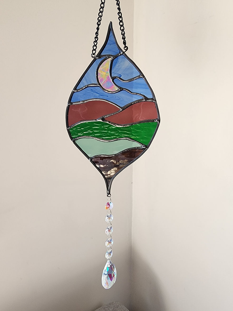 Thumbnail: Crescent Moon and Landscape