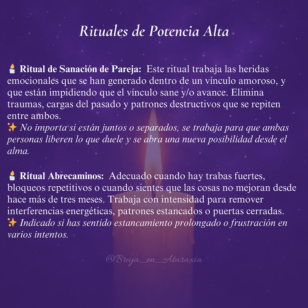 Miniatura: Rituales Potencia Alta 🕯️