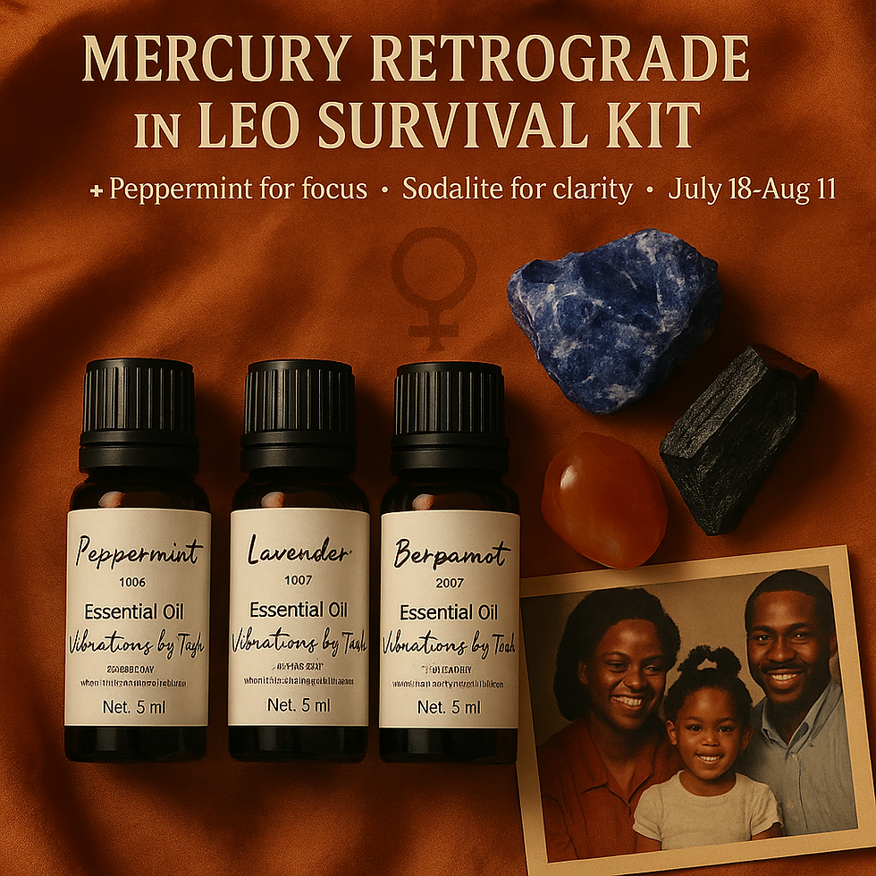 Essential Oils & Crystals for Mercury Retrograde in Leo (4th House): 