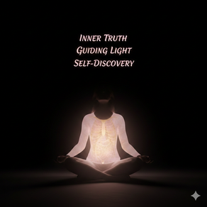 A figure in darkness with inner light, representing reclaimed agency and internal knowing.