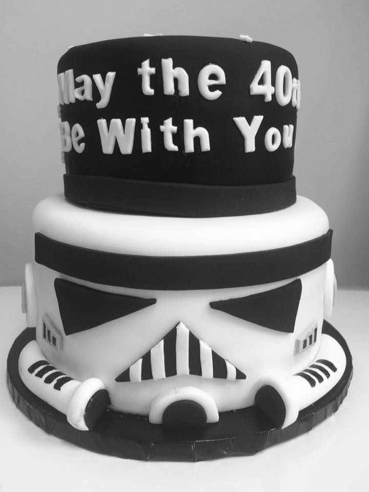 star wars 40th birthday cake