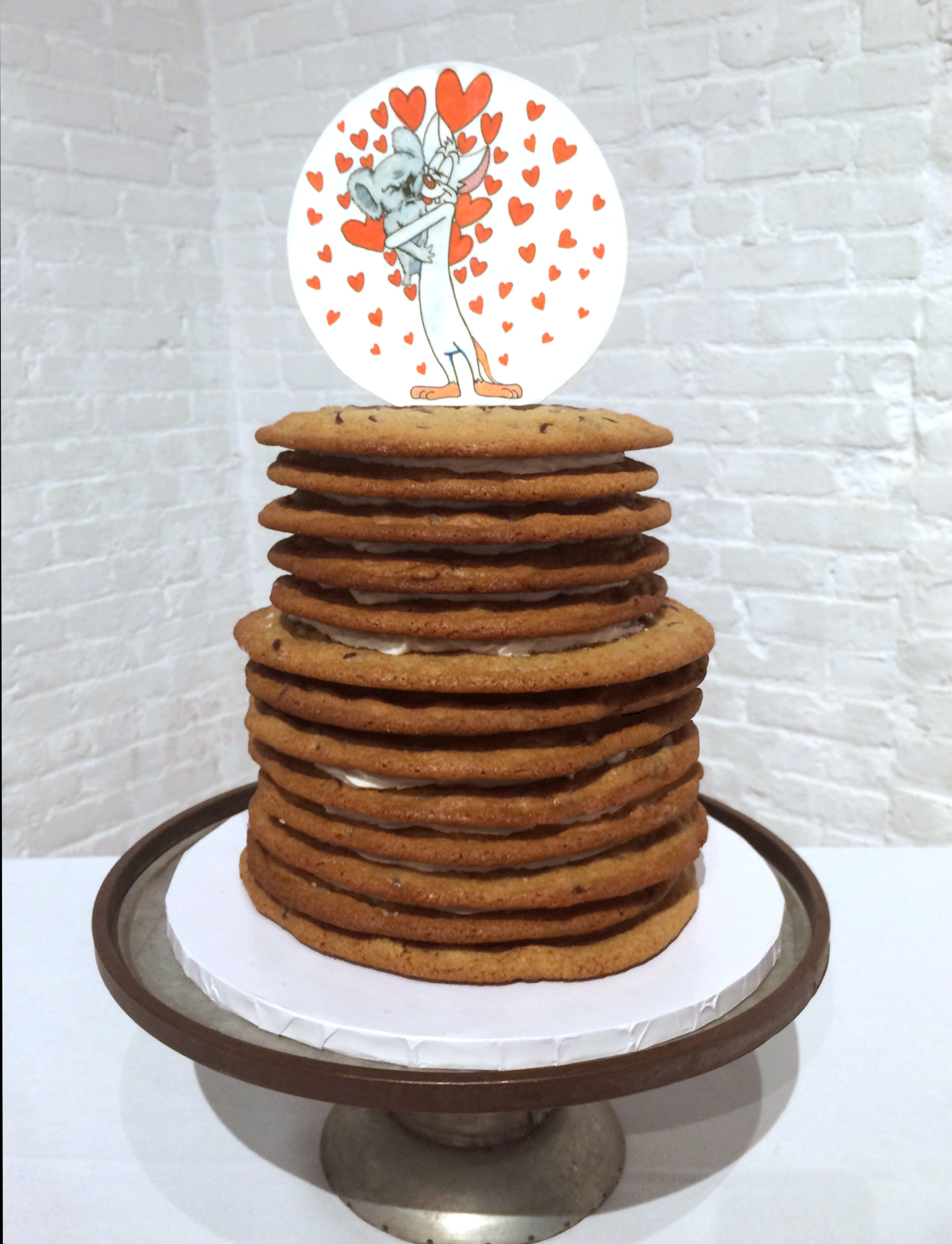 Chocolate chip wedding cake