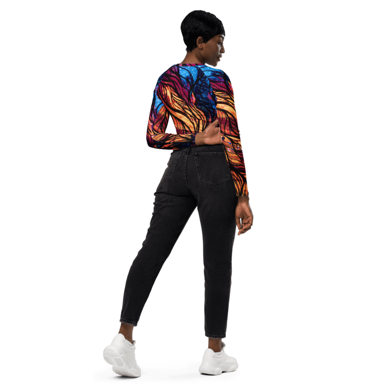 Thumbnail: Aurora Gorgealis Glow Long Sleeve Crop Top