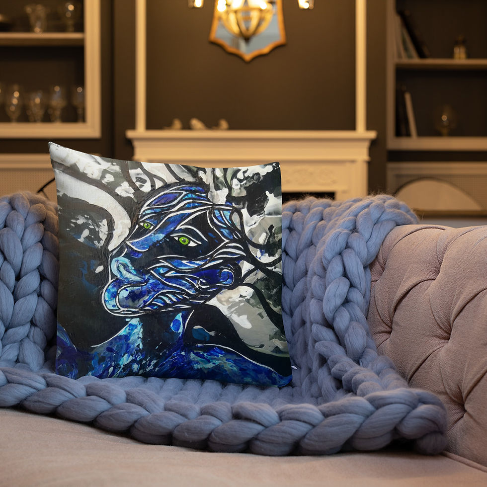 Thumbnail: Big Blue Freedoms Double sided Pillow