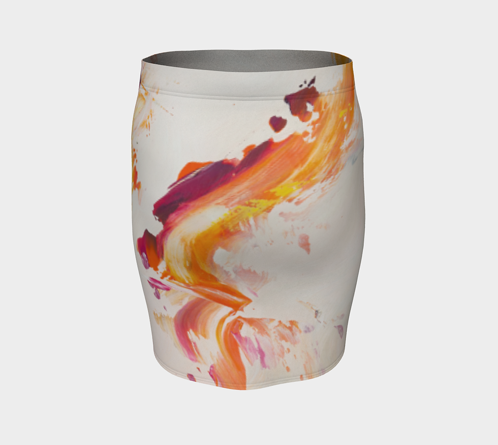 Thumbnail: Visionary Reds Fitted Skirt