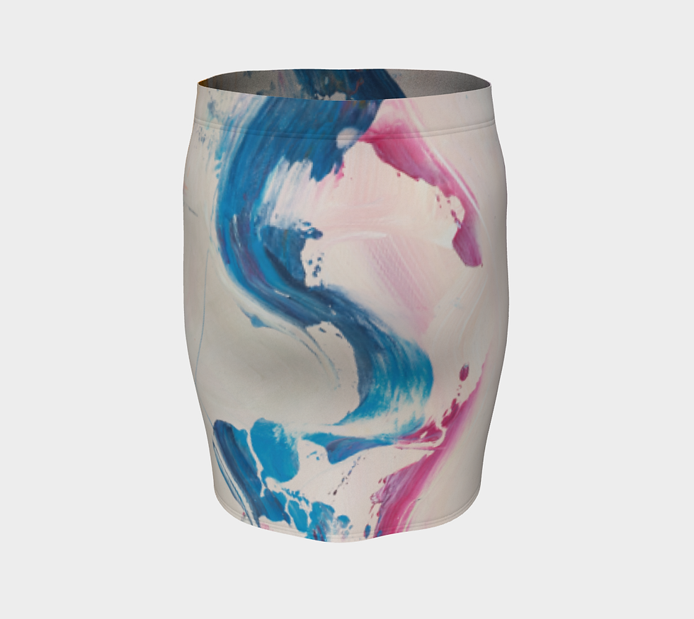 Thumbnail: Visionary Blues Fitted Skirt