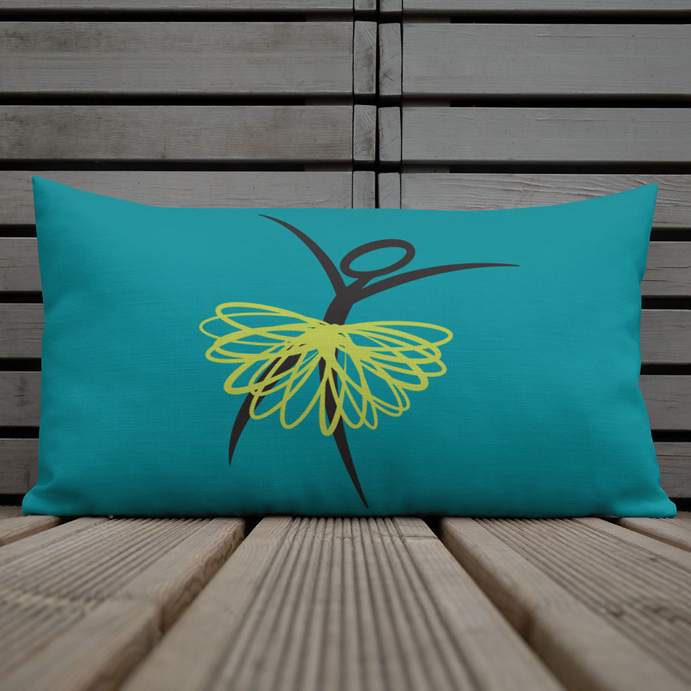 Thumbnail: Ridiculator Double Sided Contrast Pillow (Teal and Chartreuse)