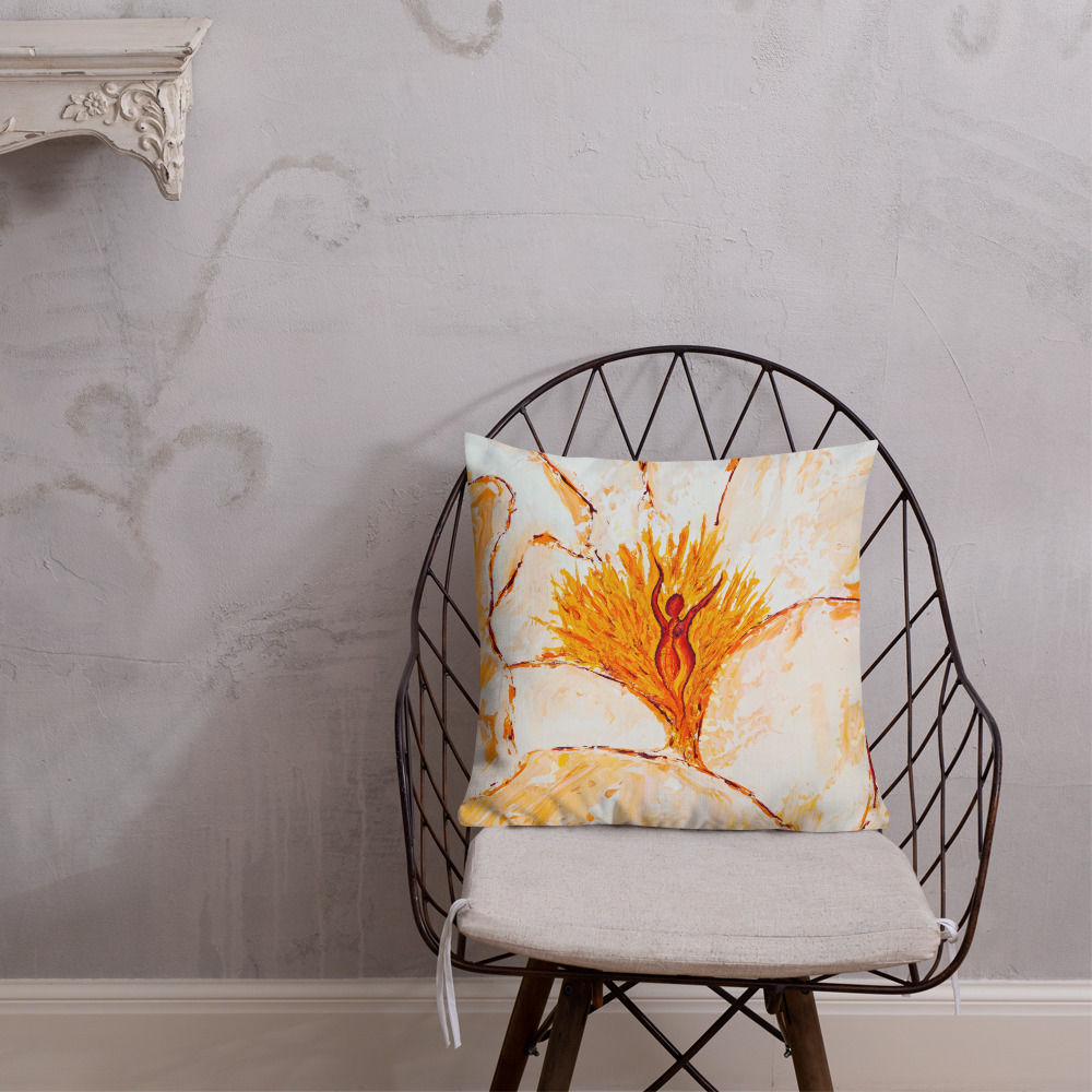 Experiential bloom pillow