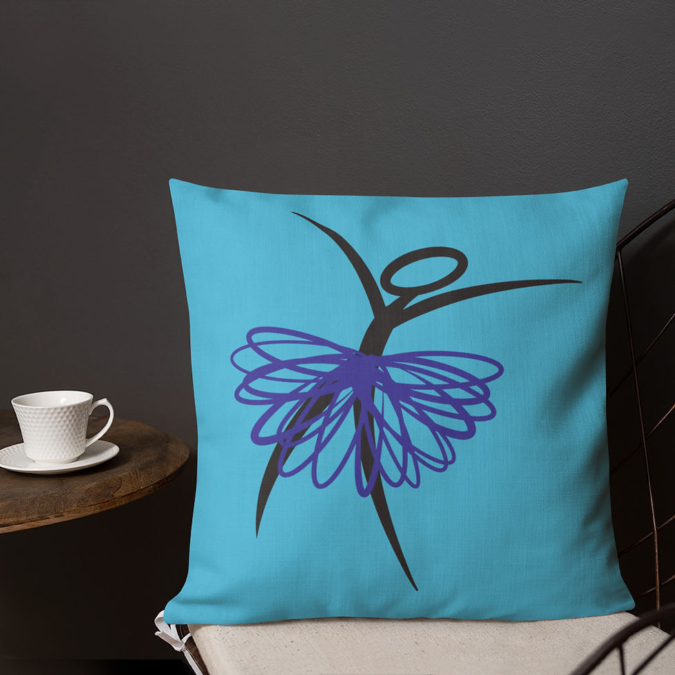 Thumbnail: Ridiculator Double Sided Contrast Pillow (Coral w/ blue, Blue w/purple)