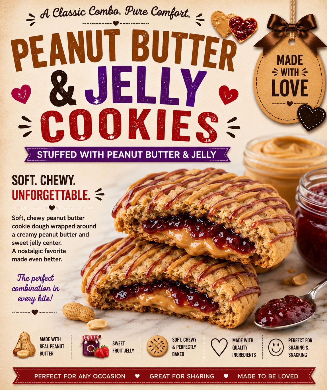 Peanut Butter & Jelly Cookie