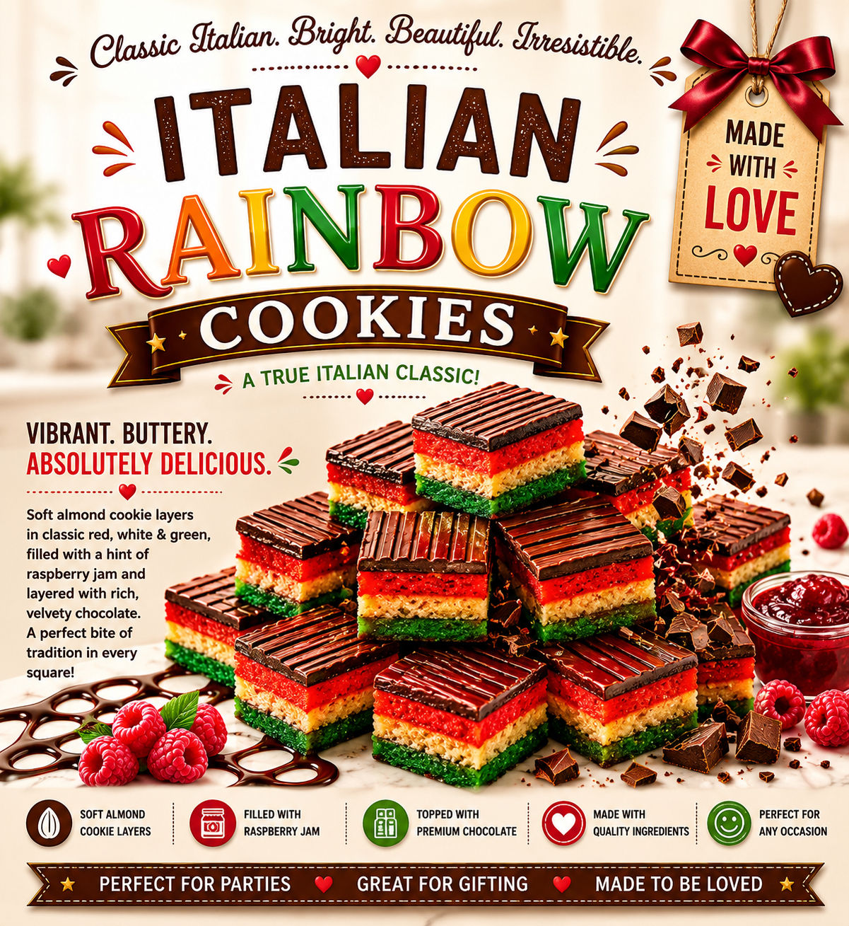 Italian Rainbow Cookies