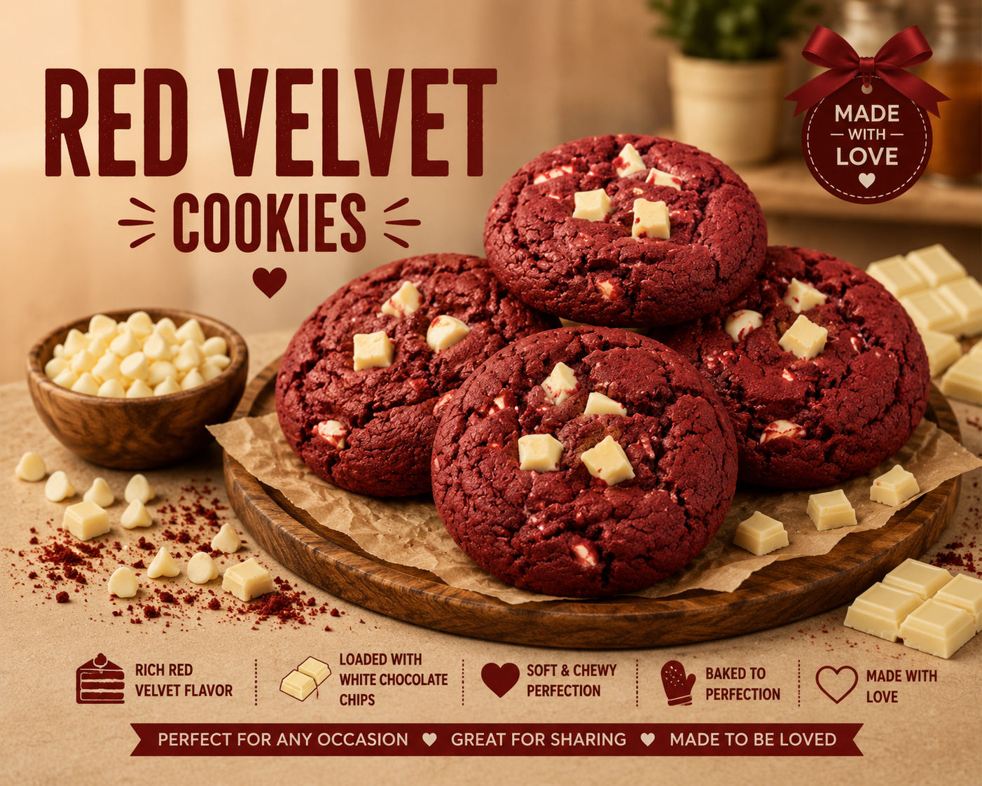 Red Velvet Cookies