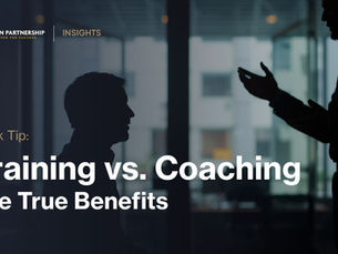 Quick Tip... Training vs. Coaching: The True Benefits