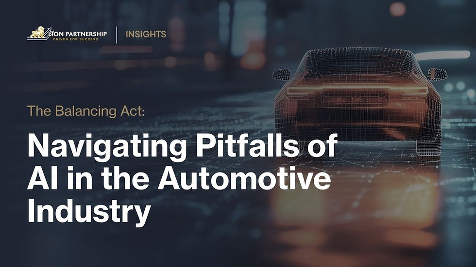 The Balancing Act: Navigating Pitfalls of AI in the Automotive Industry