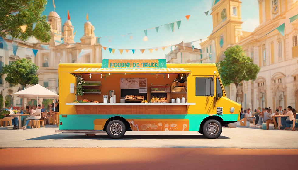 Encontro de Food Trucks na Praça