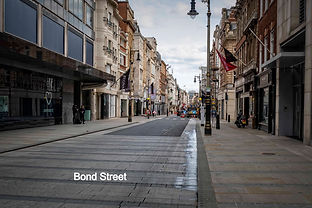 Bond Street london during COVID lockdown