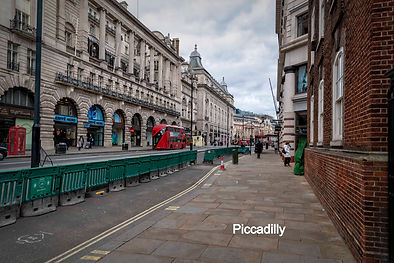 Piccadilly London during COVID lockdown