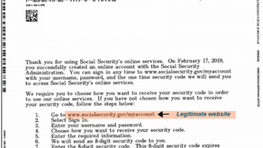 Beware This Social Security Scam