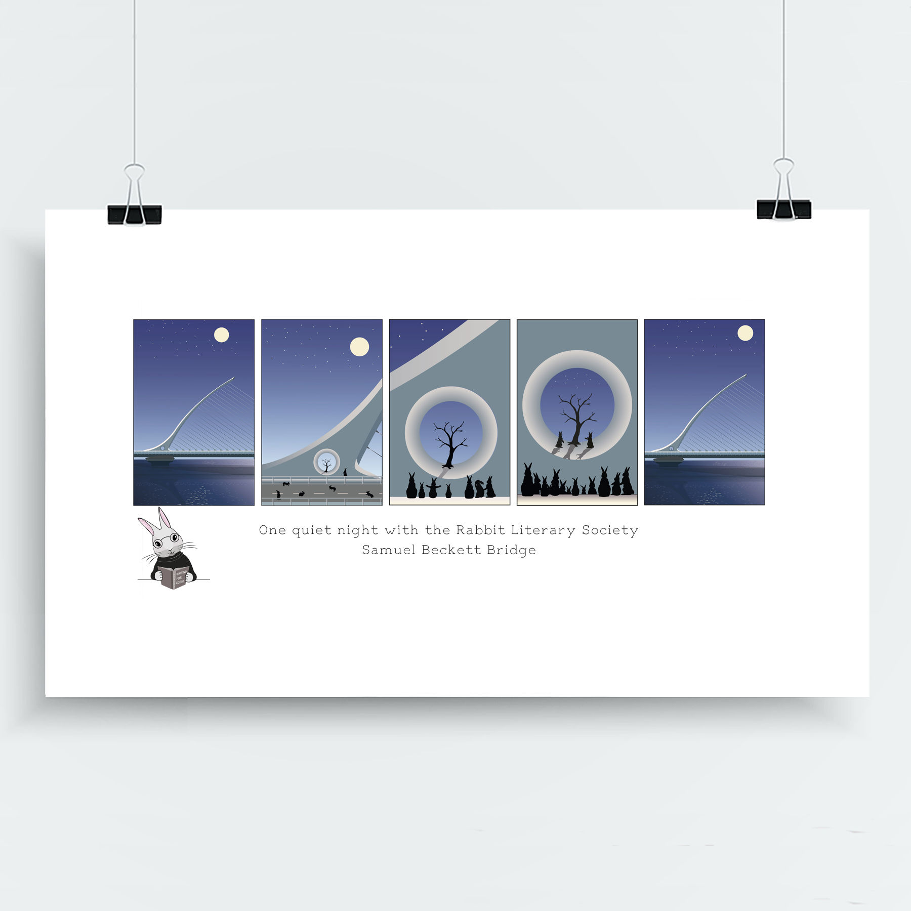 One quiet night on the Samuel Beckett Bridge, Dublin