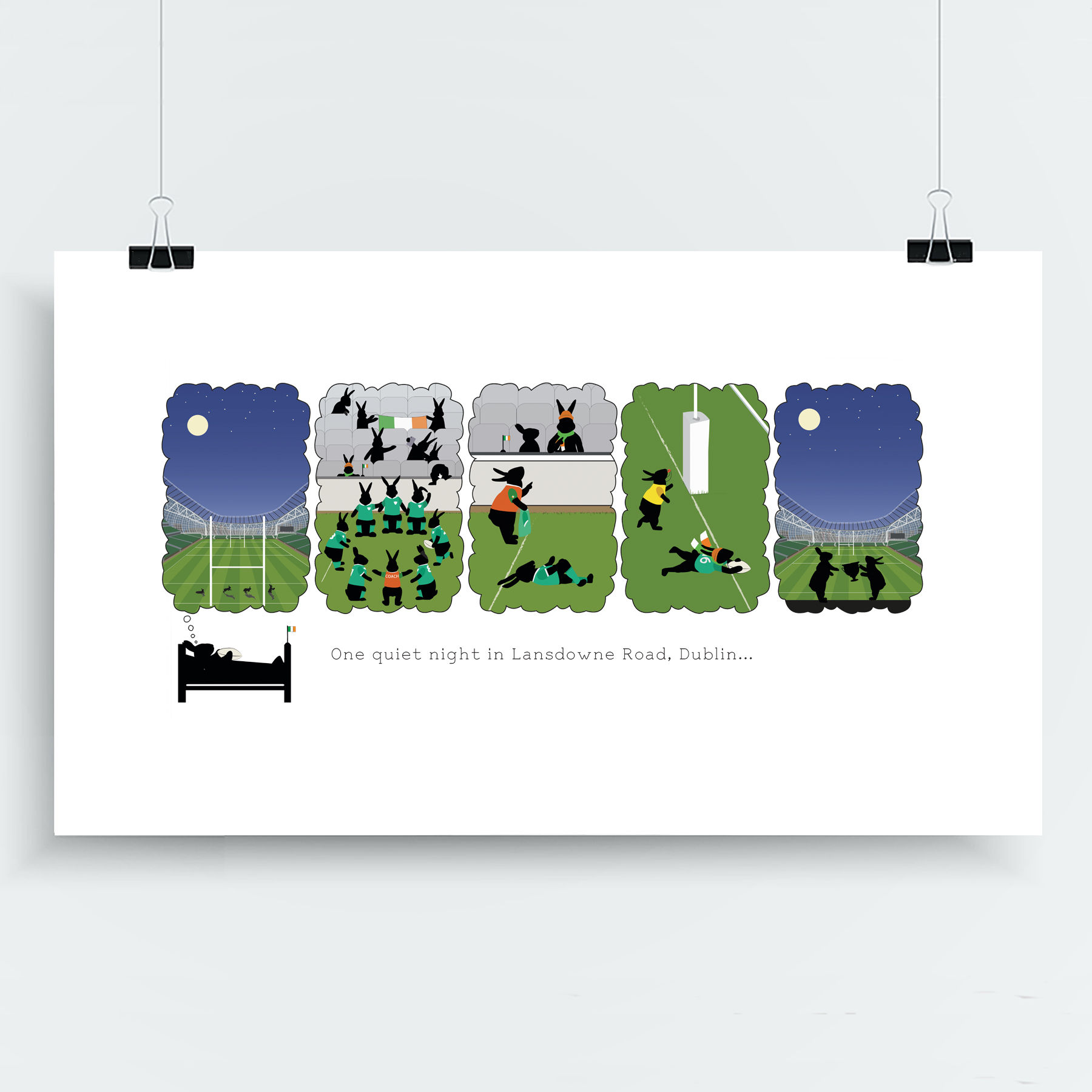 One quiet night in Lansdowne Road, Dublin