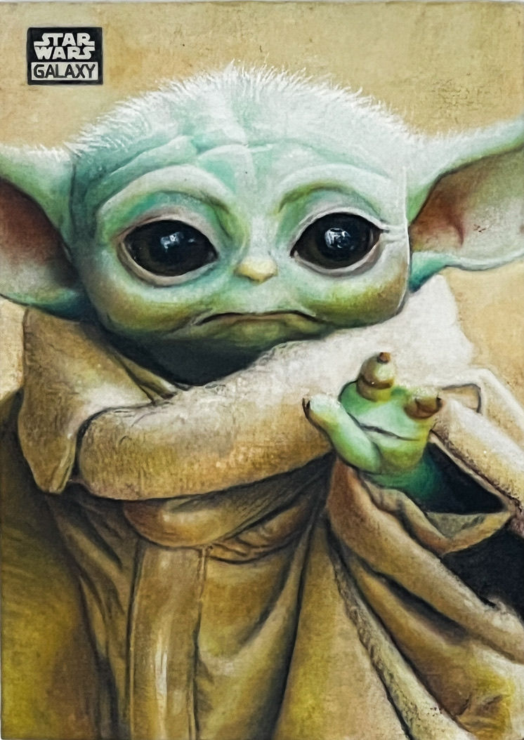Star Wars Galaxy Sketch Card (Grogu) Artist Return