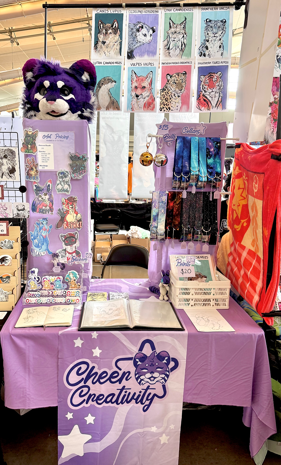 My Anthrocon booth!