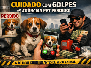 Como evitar golpes ao anunciar seu pet perdido 🐾
