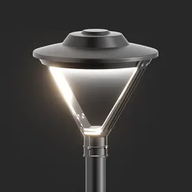 Corp de iluminat parcuri, ornamental, din aluminiu,  protectie anticoroziva, compatibil cu lampi LED, PLG CI1020 - Palagio.ro
