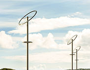 Stalp iluminat stradal, cu doua cercuri luminoase, din otel vopsit electrostatic, protectie la coroziune, pentru piete, zone pietonale, protectie IP65/IP66, alimentare 100-240 V, HALO 1, Palagio.ro