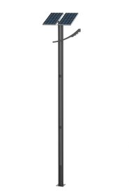 Stalpi iluminat solar, Stalp de iluminat cu panou solar, compatibil cu becuri LED, aluminiu turnat, durabilitate ridicata, design clasic elegant, PLGPV04 - Palagio.ro