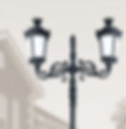 Stalp de iluminat ornamental, din fonta/aluminiu, durabil, iluminat LED, tratat anticoroziv, rezistenta la UV, PLG FO154, Palagio.ro