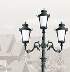 Stalp de iluminat ornamental, din fonta/aluminiu, durabil, iluminat LED, tratat anticoroziv, rezistenta la UV, PLG FO193, Palagio.ro