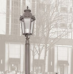 Stalp ornamental de iluminat, din fonta/aluminiu, durabil, iluminat LED, tratat anticoroziv, rezistenta la UV, PLG FO188, Palagio.ro