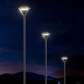 Corp de iluminat parcuri, ornamental, din aluminiu,  protectie anticoroziva, compatibil cu lampi LED, PLG CI1020 - Palagio.ro