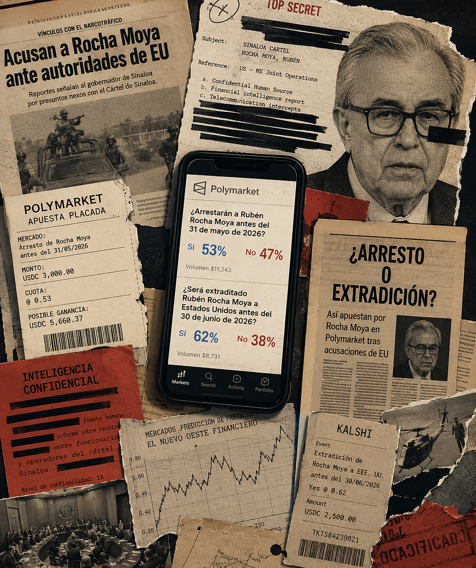 Rocha Moya y el negocio de los secretos: cómo las filtraciones políticas se convierten en apuestas millonarias
